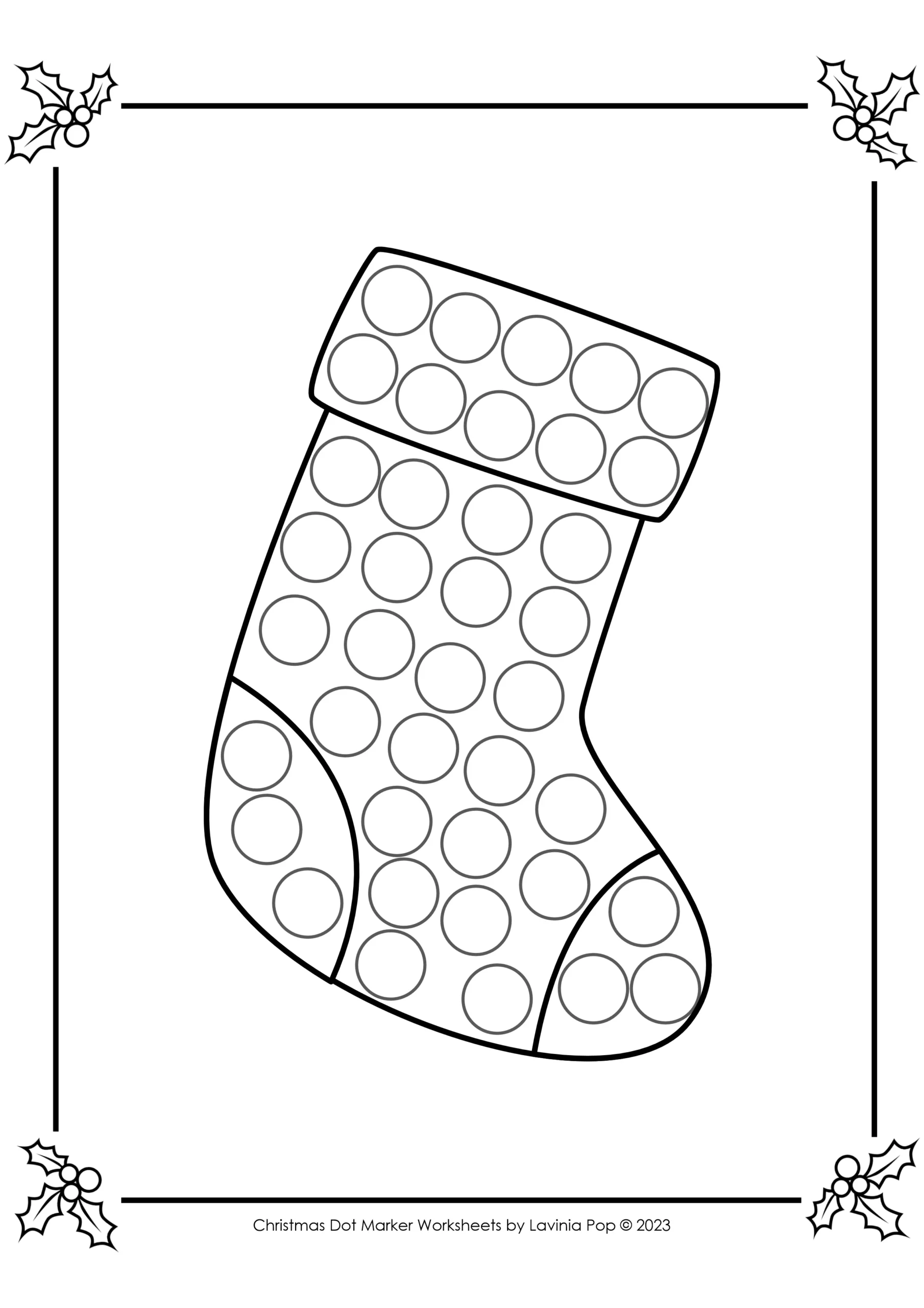 free christmas dot marker fine motor pages | do-a-dot